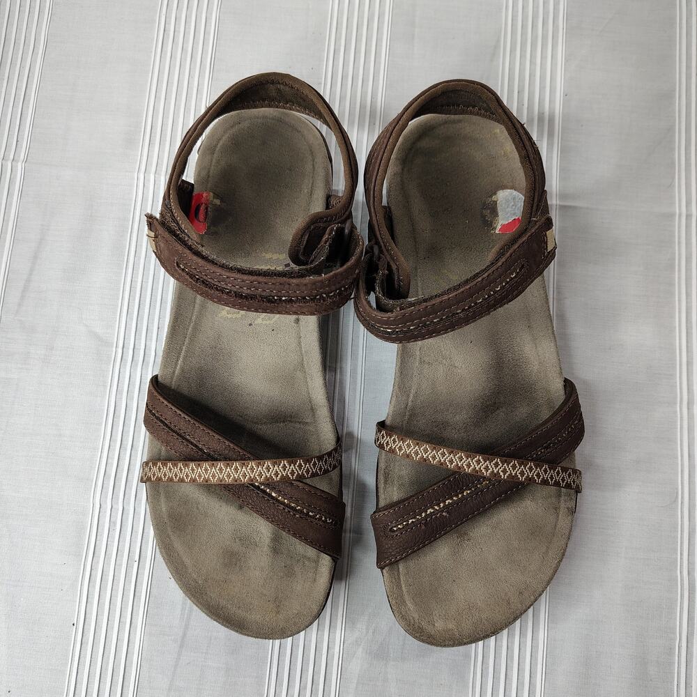 Merrell Dark Earth Sandals‎ Women's Size 10 Dark Brown Casual Beach Summer Fall